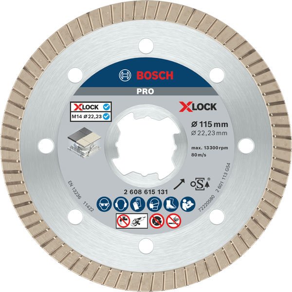 Bosch - Trenn-/Schleifscheibe PRO Ceramic X-Lock 2608615131 Diamanttrennscheibe