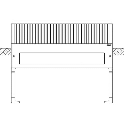 ABN - Sockel/Sockelelement (Schaltschrank) Sockel Gr.2 SX007 4-feld Höhe 900mm