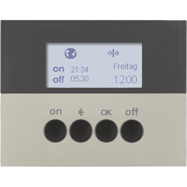 Berker - Bussystem-Zeitschaltuhr KNX-Funk Zeitschaltuhr 85745273 edelstahl lackiert