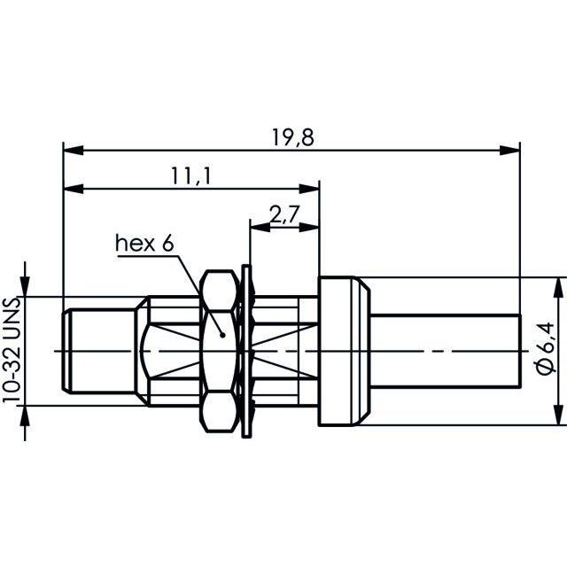 Telegärtner - Koax-Steckverbinder SMC-Kabeleinbaustecker 100024901 cr/cr,RG178B/U,196AU − 5 Stück