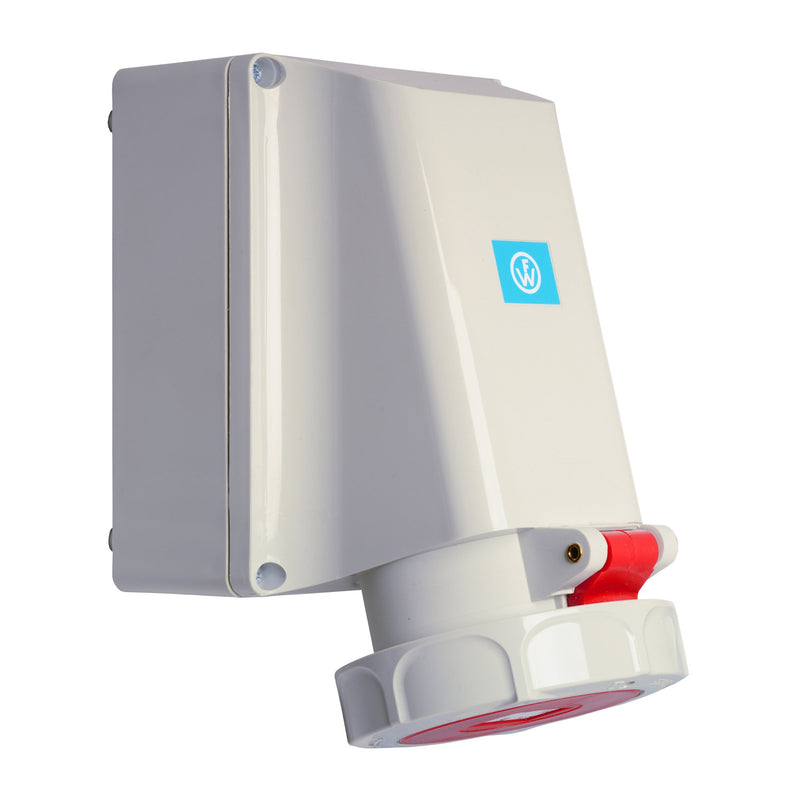 Walther Werke - CEE-Steckdose (IEC 60309) Wandsteckdose 169 63A 5p. 400V 6h IP67