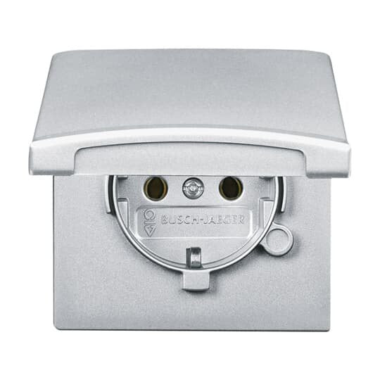 Busch-Jaeger - Steckdose Schuko-Steckdoseneinsatz 20 EUGK-33-101 IP44 alusilber