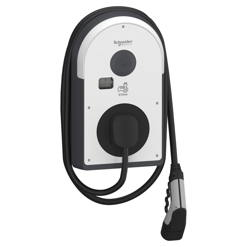 Schneider Electric - Ladestation E-Mobility Wallbox Pro AC T2 EVB3I22NC0MB Kabel 22kW