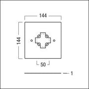Zumtobel - Mechanisches Zubehör/Ersatzteile für Leuchten Montageblech RESCLITE C AD BESA