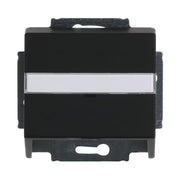 Busch-Jaeger - Einsatz/Abdeckung für Kommunikationstechnik Zentralscheibe sw mt 1758-885 f.Kom.Steckverbinder