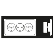 Jung - Steckdose KK-SCHUKO-Steckdose 3-fach CD 523 WW 16A 250V