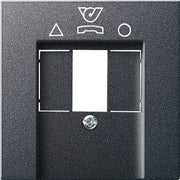 Gira - Einsatz/Abdeckung für Kommunikationstechnik Anschlussdose 026028 System 55 anthrazit