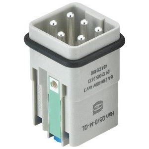 Harting - Kontakteinsatz für Rechtecksteckverbinder Han Q 5/0 Insert 09120052633 male quick lock