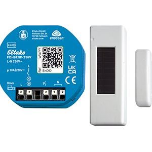 Eltako - Funkempfänger Funkaktor f.Dunstabzugsh. FDH62NP-230V+FTKB-rw mit Funksensor