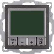Berker - Raumthermostat/Uhrenthermostat Temperaturregler anth 20441606 mit Schließer
