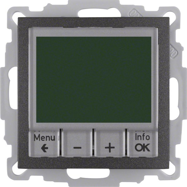 Berker - Raumthermostat/Uhrenthermostat Temperaturregler anth 20441606 mit Schließer
