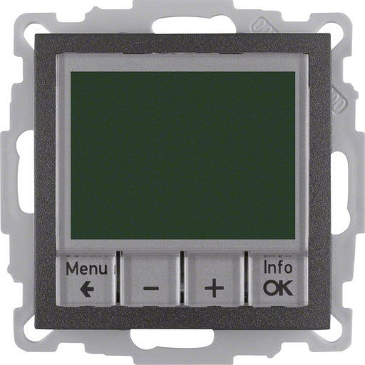 Berker - Raumthermostat/Uhrenthermostat Temperaturregler anth 20441606 mit Schließer