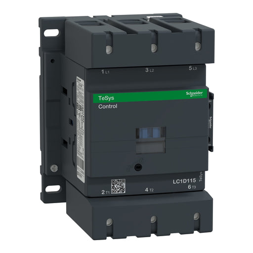 Schneider Electric - Leistungsschütz zum Schalten von Wechselstrom Leistungsschütz LC1D115P7 115A 230V 50/60Hz