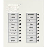 TCS Tür Control - Türstation für Türkommunikation Audio Außenstation PUK 18 PUK18/2-WS Tasten 2-spaltig UP