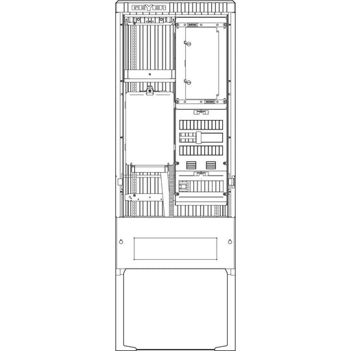 ABN - Zähler-Komplettschrank Zähleranschlusssäule SZ175ZL1506 1 ZP Leerpl. 5pol