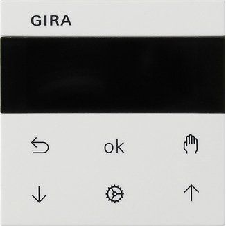 Gira - Bedienelement intelligent Bedienaufsatz rws 536627 Jalousie+Schaltuhr