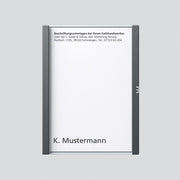 Siedle&Söhne - Zubehör/Ersatzteile für Türkommunikation Namensschild dgr-Glim 200029951-00 f. TM612-1/BTM650-01 − 1 Stück