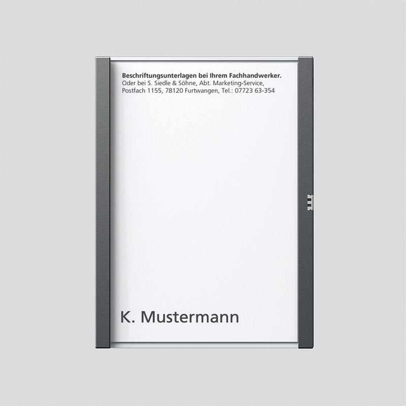 Siedle&Söhne - Zubehör/Ersatzteile für Türkommunikation Namensschild dgr-Glim 200029951-00 f. TM612-1/BTM650-01 − 1 Stück