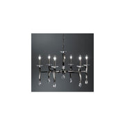 Brumberg Leuchten - Pendelleuchte Krone Girata 00859066 6Lp.E14/40W,schw.chr