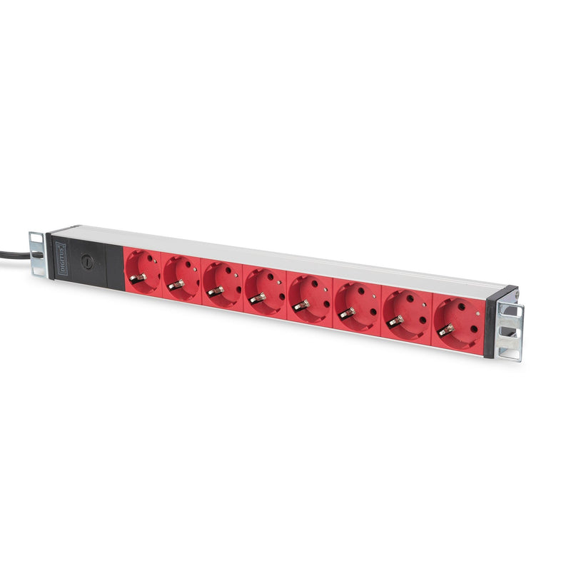 DIGITUS - Power distribution unit (PDU) Steckdosenleiste DN-95410-R 8-fachSchutzk.,2m