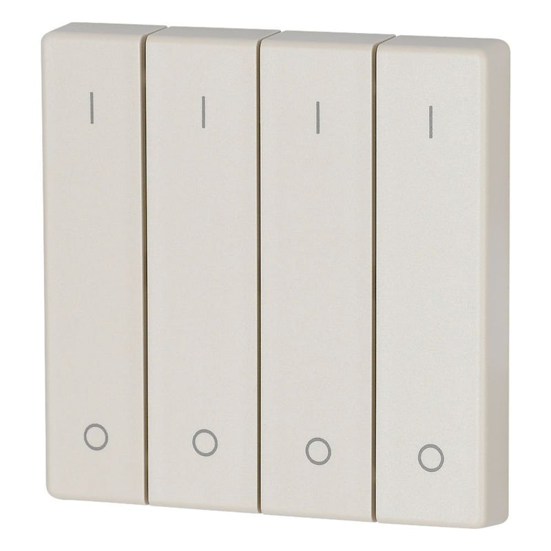 Eaton - Abdeckung/Bedienelement für Installationsschalterprogramme Wippe 4-fach CWIZ-04/42 creme glänzend 1/0
