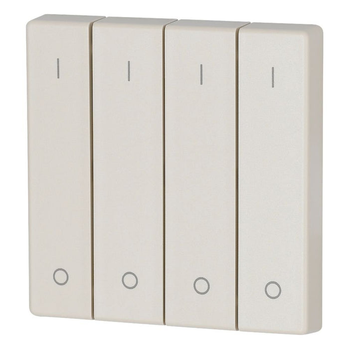 Eaton - Abdeckung/Bedienelement für Installationsschalterprogramme Wippe 4-fach CWIZ-04/42 creme glänzend 1/0  − 1 Stück
