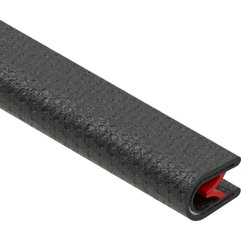 Niedax - Kabelschutz für Installationskanal Kantenschutzband RKBA 10 schwarz − 10 Meter
