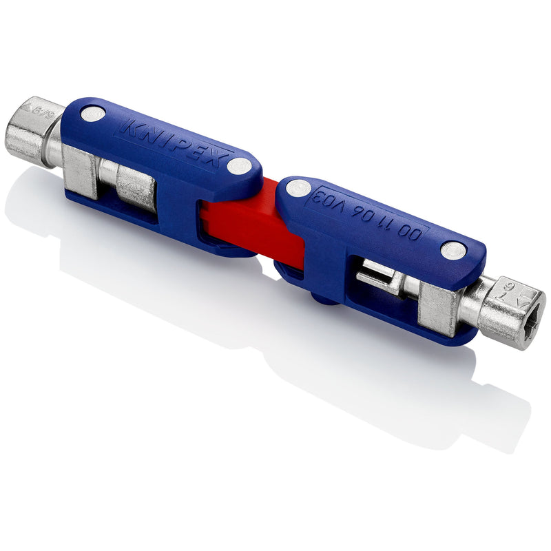 Knipex - Schlüssel für Gehäuse/Schränke Schaltschrankschlüssel 00 11 06 V03 DoublejointKey 62x34
