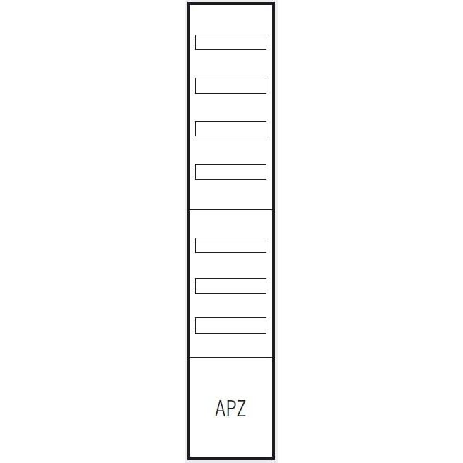 ABN - Verteilerfeld für Installationsverteiler Verteilerfeld VA19 1V 1APZ 250x300mm