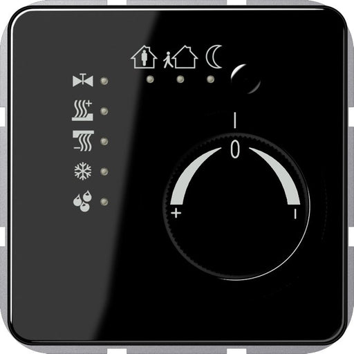 Jung - Bussystem-Raumtemperaturregler KNX Stetigregler sw CD 2178 TS SW mit int.Busankoppler