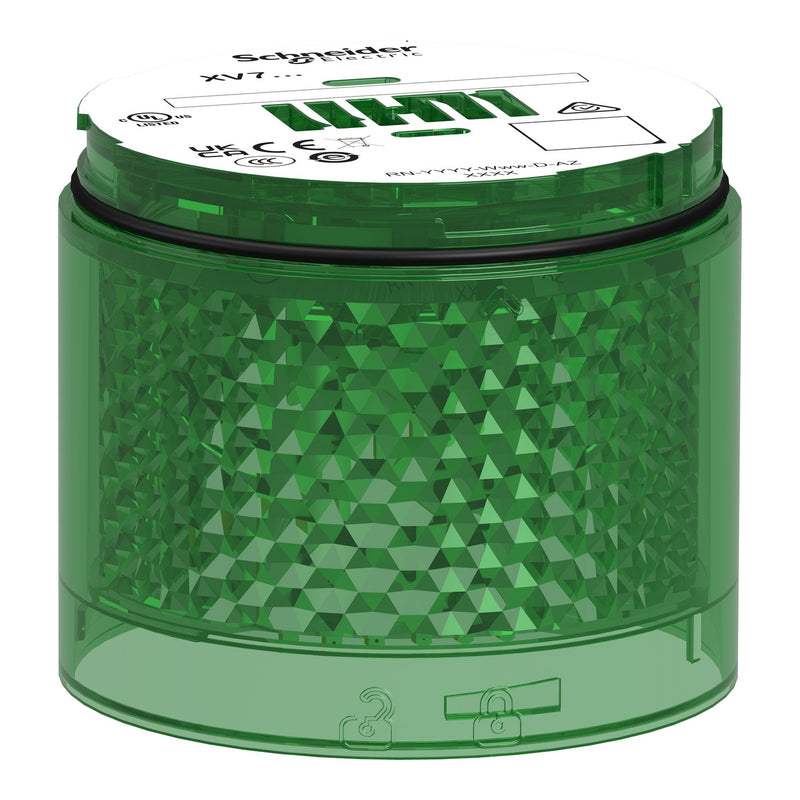 Schneider Electric - Signalsäulenelement, optisch Leuchtelement Blitzl. XVB7C63 Gn Led 24V Acdc