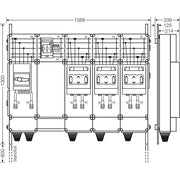 Hensel - Verteilerschrank für Energieversorgung Ladeverteiler Mi EV 200kW 3001 b. z. 3 Ladepunkte