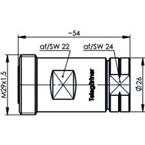 Telegärtner - Koax-Steckverbinder 7-16-Kabelbuchse SIMFIX 100024481 G23 (1/2Z FLEX)