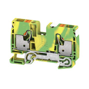 Weidmüller - Schutzleiter-Reihenklemme Klemme A2C 10 PE DL PUSH IN, 10 mm² − 25 Stück