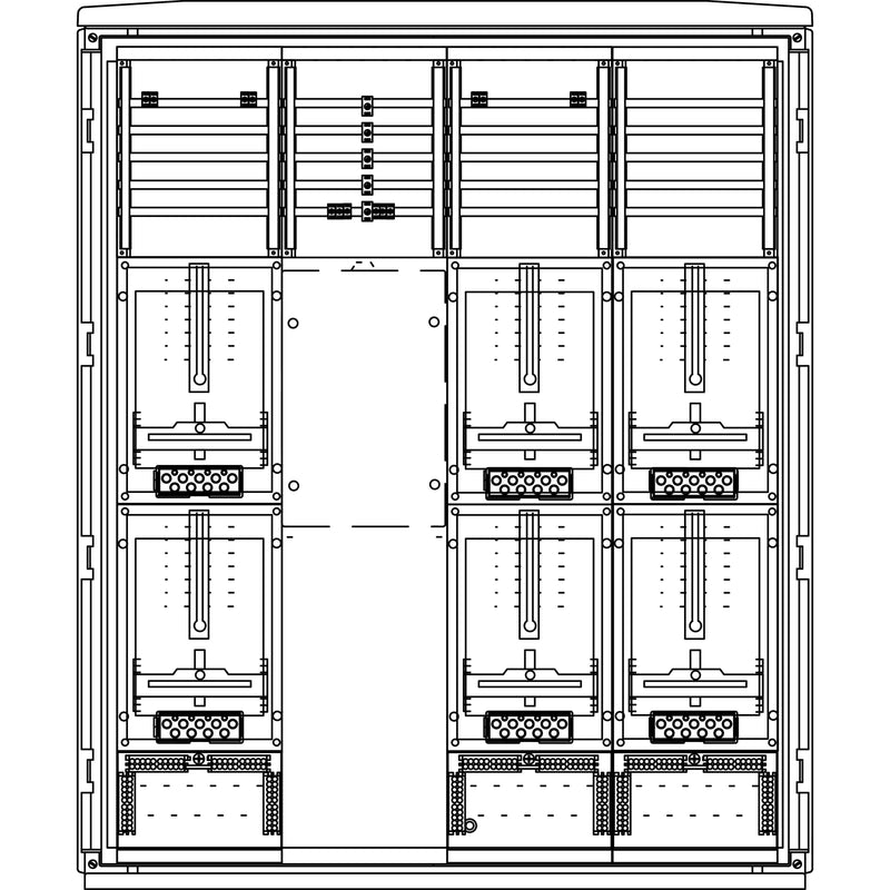 Elsta Mosdorfer - Zähler-Komplettschrank Zähleranschlusssäule ZS626.N2 A655-2 N2 6Z 3.HZ
