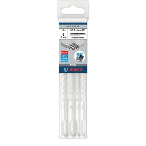 Bosch - Bohrer PRO SDS plus-5X 2608833892VE(10) Hammerbohrer 6 x 100