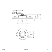 EVN Lichttechnik - Downlight/Strahler/Flutlicht LED-Deckeneinbauleuchte PC20091340 eds 4000K 350mA IP20