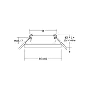 Brumberg Leuchten - Downlight/Strahler/Flutlicht Einbaumodul mit Abdeckung 20045180