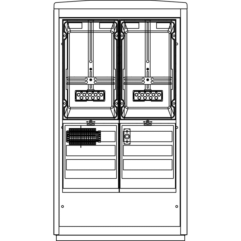 Elsta Mosdorfer - Zähler-Komplettschrank WS-MS A850-0 N1 DIN SH WSM80.N1.02 Netz