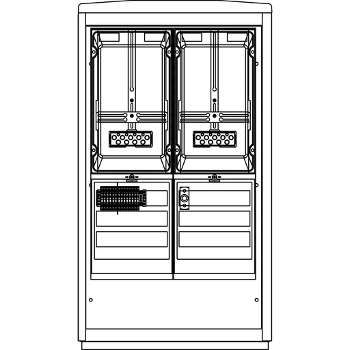 Elsta Mosdorfer - Zähler-Komplettschrank WS-MS A850-0 N1 DIN SH WSM80.N1.02 Netz