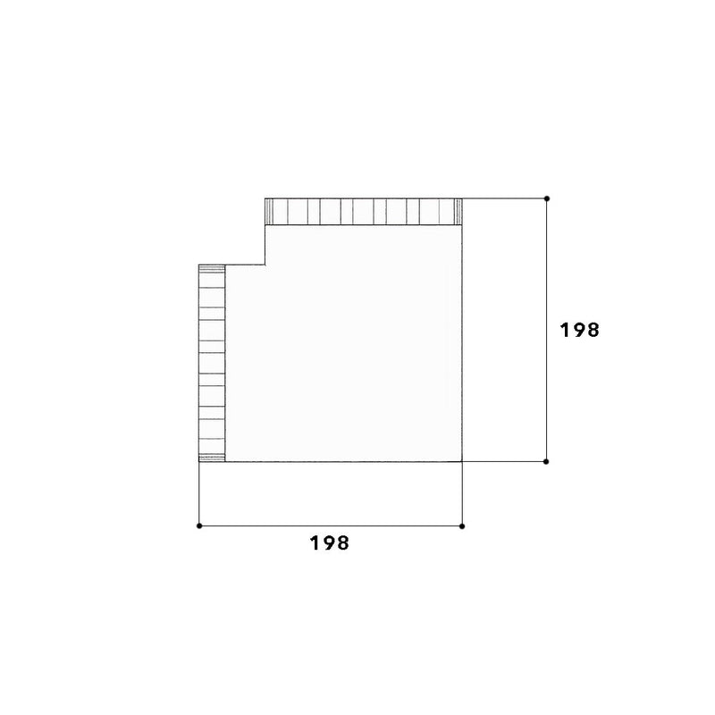 GGK - Flachwinkel für Geräteeinbaukanal Flachwinkel 14121  − 1 Stück