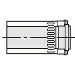 Vaillant - Konzentrische Abgas-/Luftzuführleitung Verlängerung 0,5m 0020145585 110/160mm konz