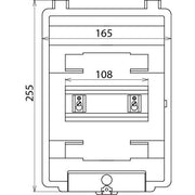 DEHN - Leergehäuse Isolierstoffgehäuse IGA 6 IP54 AP-IP54 f.REG.-6TE