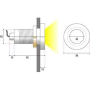 Wibre - Decken-/Wandleuchte Whirlpool-Scheinwerfer 4.0080.00.50