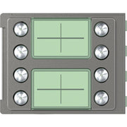 Legrand (BT) - Abdeckrahmen Frontblende Ruftastmodul 352185 8 Ruftasten, Robur