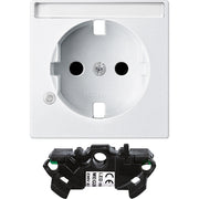 Merten - Abdeckung/Bedienelement für Installationsschalterprogramme Zentralplatte pws MEG2333-0419 f.Steckdose K-Licht