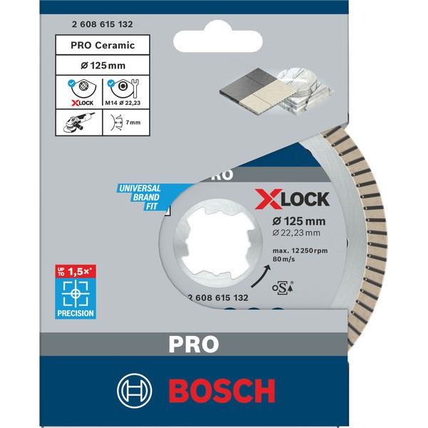 Bosch - Trenn-/Schleifscheibe PRO Ceramic X-Lock 2608615132 Diamanttrennscheibe