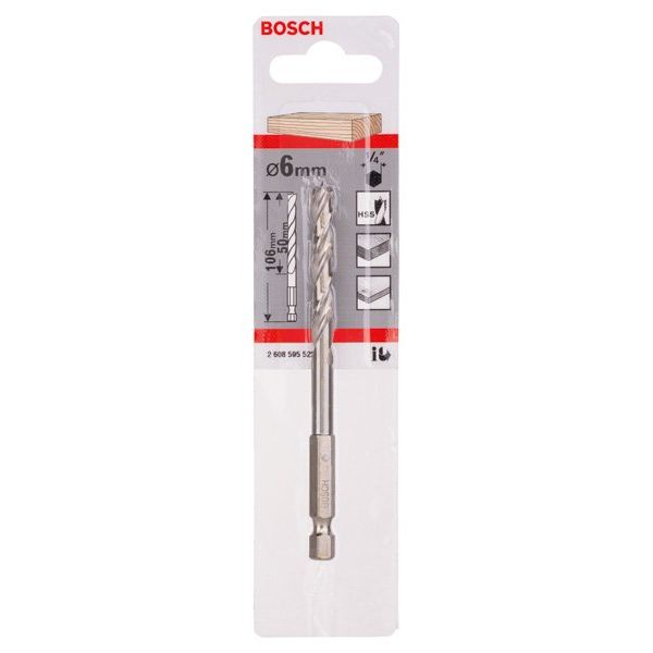 Bosch - Bohrer Holzspiralbohrer mit 2608595522 1/4-Zoll