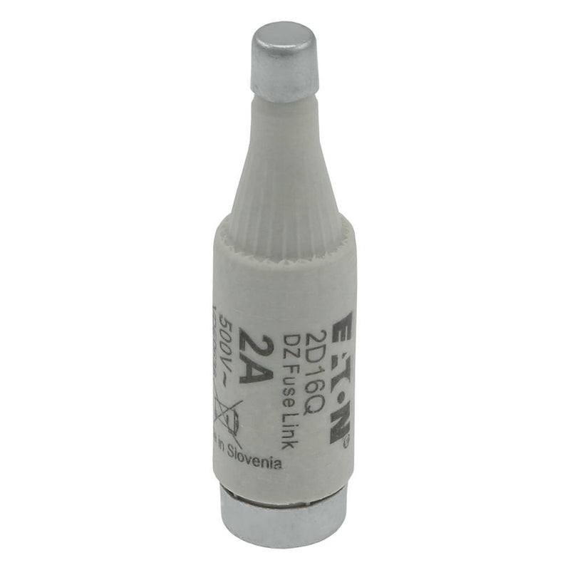 Eaton - D-Sicherungseinsatz Sicherungseinsatz Nieders. FUSE 2A DI#2D16Q 2A AC 500V 50kA − 10 Stück
