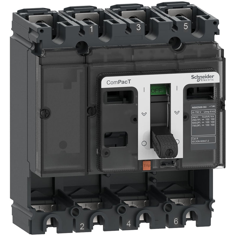 Schneider Electric - Leistungsschalter für Trafo-, Generator- und Anlagenschutz Kompaktleistungsschalter C25S4D Grundschalter ComPac